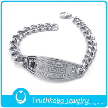 Fashion men's bracelet men's silver bracelet stainless steel men bracelet